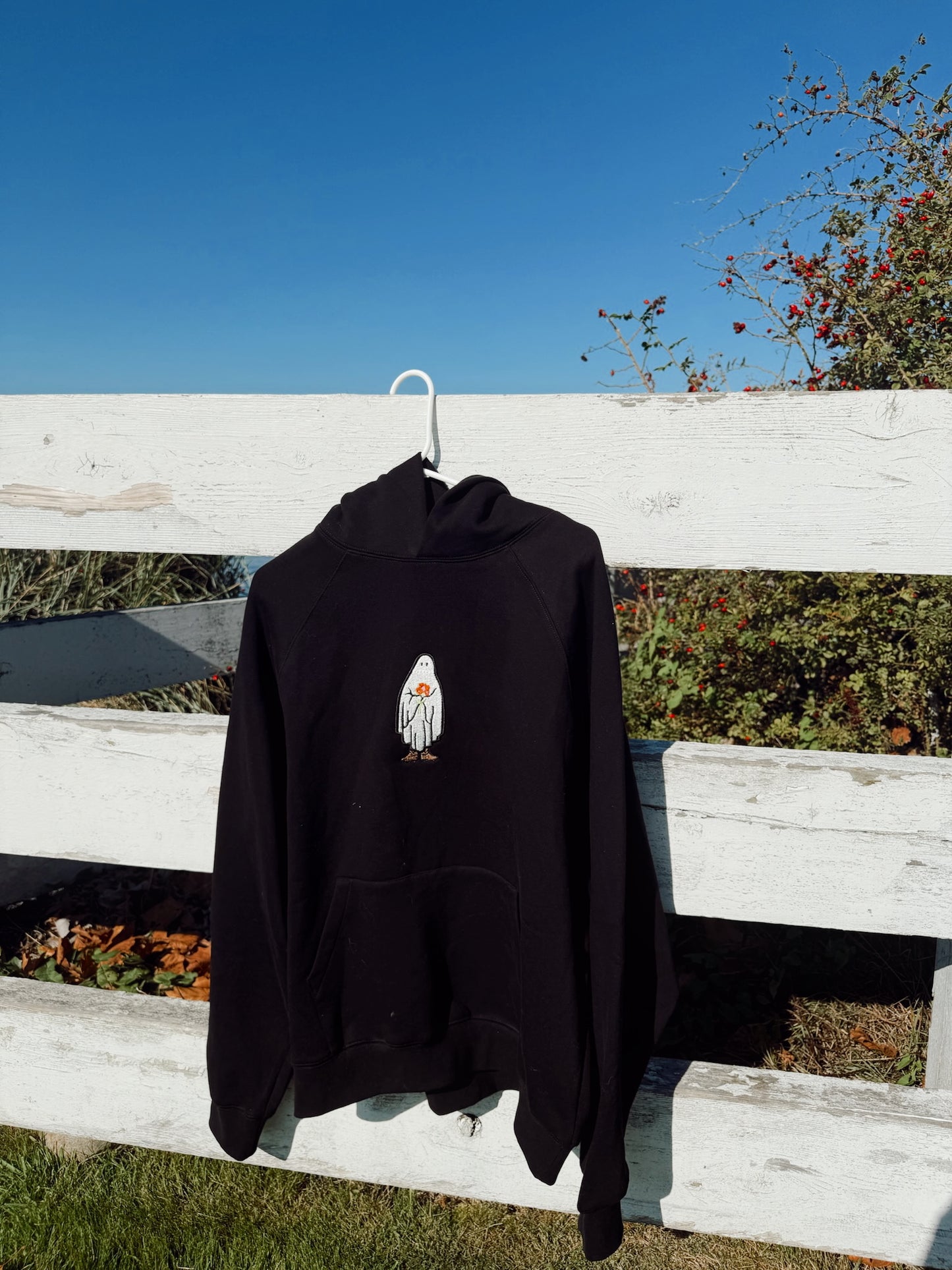 COWBOY GHOST FALL HOODIE BLACK