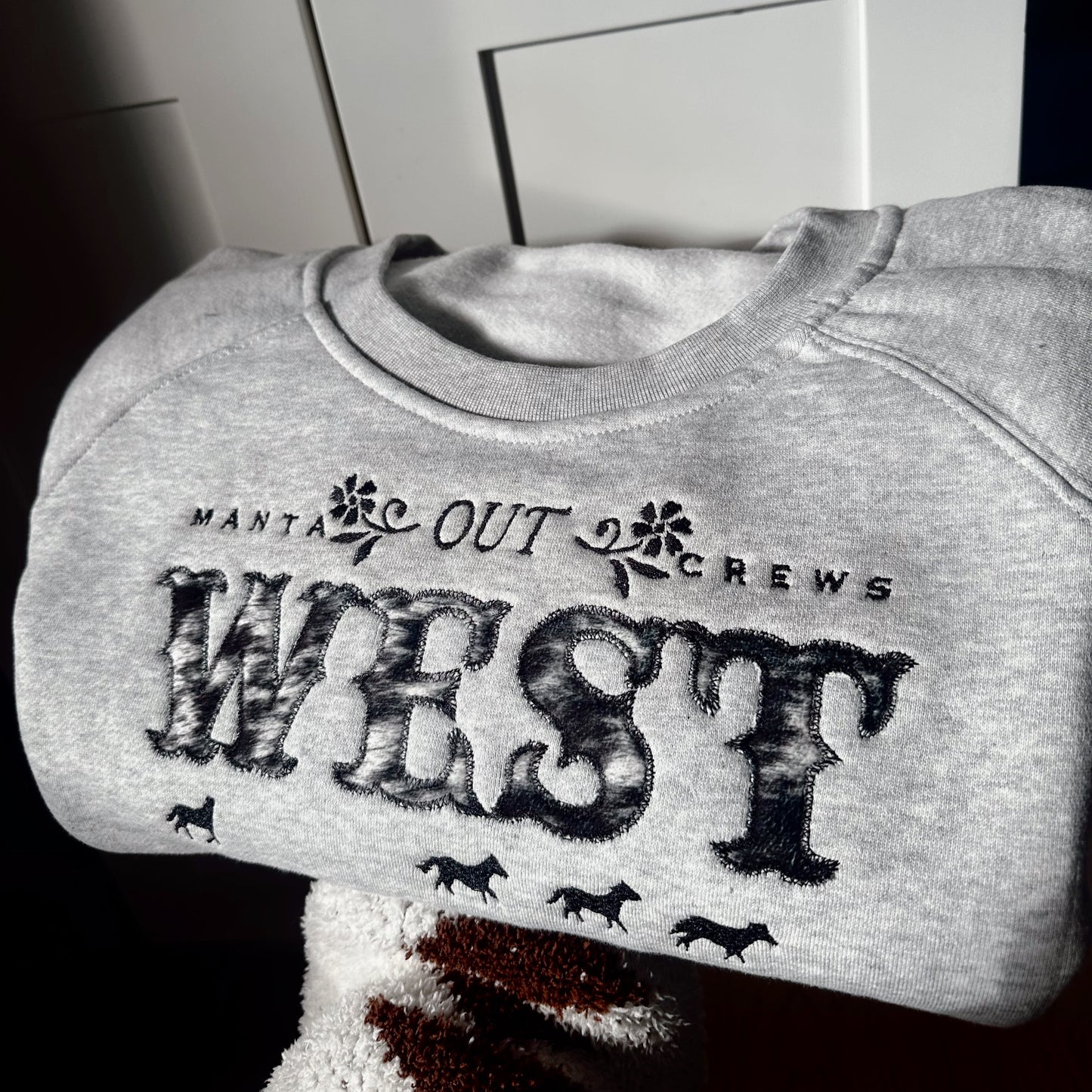 OUT WEST COW HIDE CREW