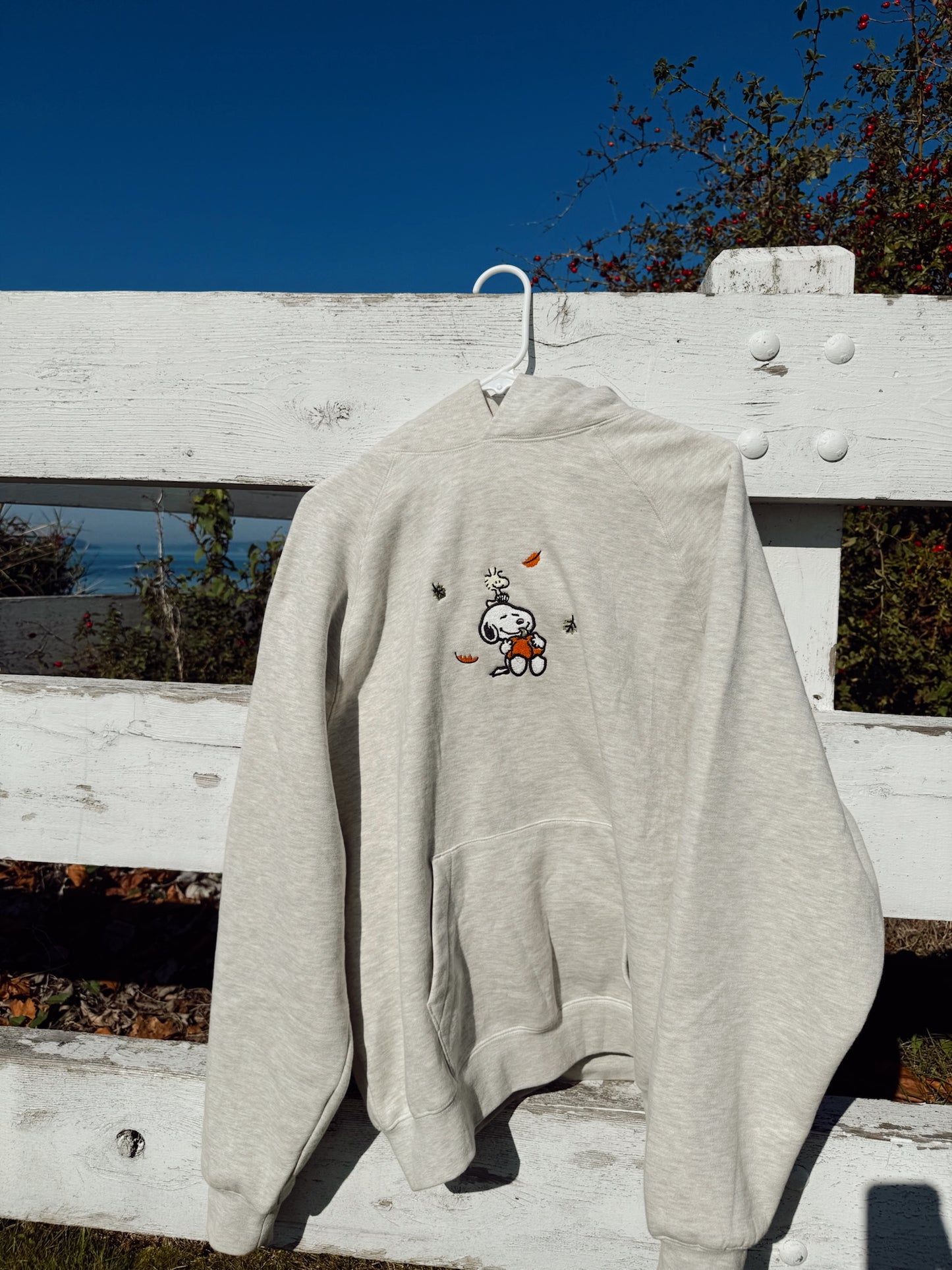 SNOOPY FALL HOODIE GREY