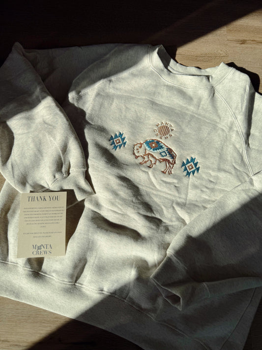 AZTEC BISON CREW GREY